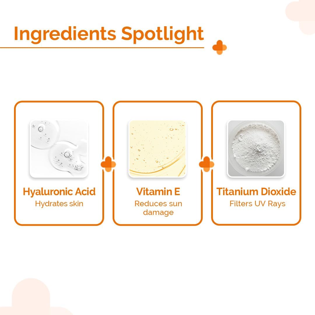 The Derma Co 1% Hyaluronic Sunscreen Aqua Gel with SPF 50 & PA++++ | Broad Spectrum UVA/B & Blue Light Protection | Lightweight & Quick Absorbing with Vitamin E | 1.76 Oz/50g - Image 4