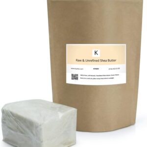 Kyabo New Pure African White Ivory Shea Butter 5Lbs Premium 100% Natural Virgin RAW Organic Grade A Unrefined Ghana Skin Beauty Care Face Body Hair Scalp Non GMO Natural Karite Organics